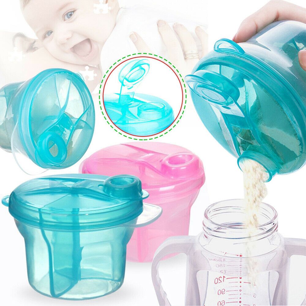 Portion Control Container - ภาชนะบรรจุนมผงเด็ก3ปริมาณหม้อเก็บขนม