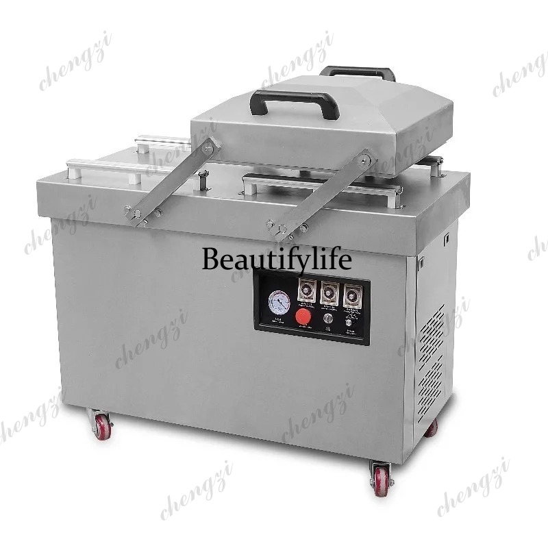 Food Storage Machine - A81 เครื่องบรรจุภัณฑ์สูญญากาศแบบเปียกและแห้ง เครื่องซีลแบบสองฟังก์ชั่นสำหรับเนื้อสัตว์ ผลไม้ ผัก และอาหารขบเคี้ยว