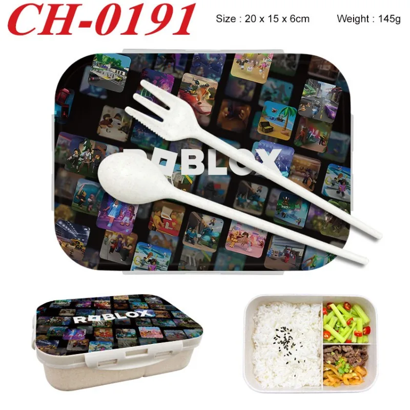 Food Storage Box - กล่องอาหารกลางวัน Robloxs Bento ลายตัวละครเกม กล่องเก็บอาหาร ของขวัญวันเกิด