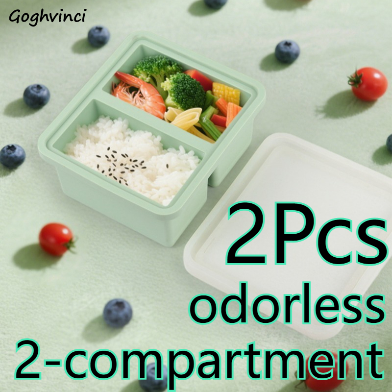 Food Storage Microwave Safe - กล่องอาหารกลางวัน ช่องแช่แข็งที่ใช้กับไมโครเวฟได้ ภาชนะเก็บอาหาร แบบพกพา ทำความสะอาดง่าย ทนทาน