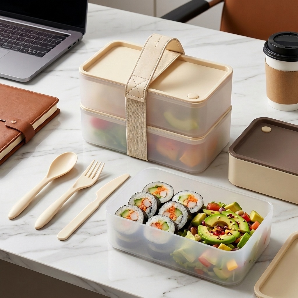 Food Storage Microwave Safe - ภาชนะบรรจุอาหารพลาสติกแบบพกพา กล่องอาหารกลางวันทรงสี่เหลี่ยมแบบใช้ซ้ำได้สำหรับเด็กนักเรียน กล่องเบนโตะขนาดใหญ่ ป้องกันการรั่วซึม ใช้กับไมโครเวฟได้