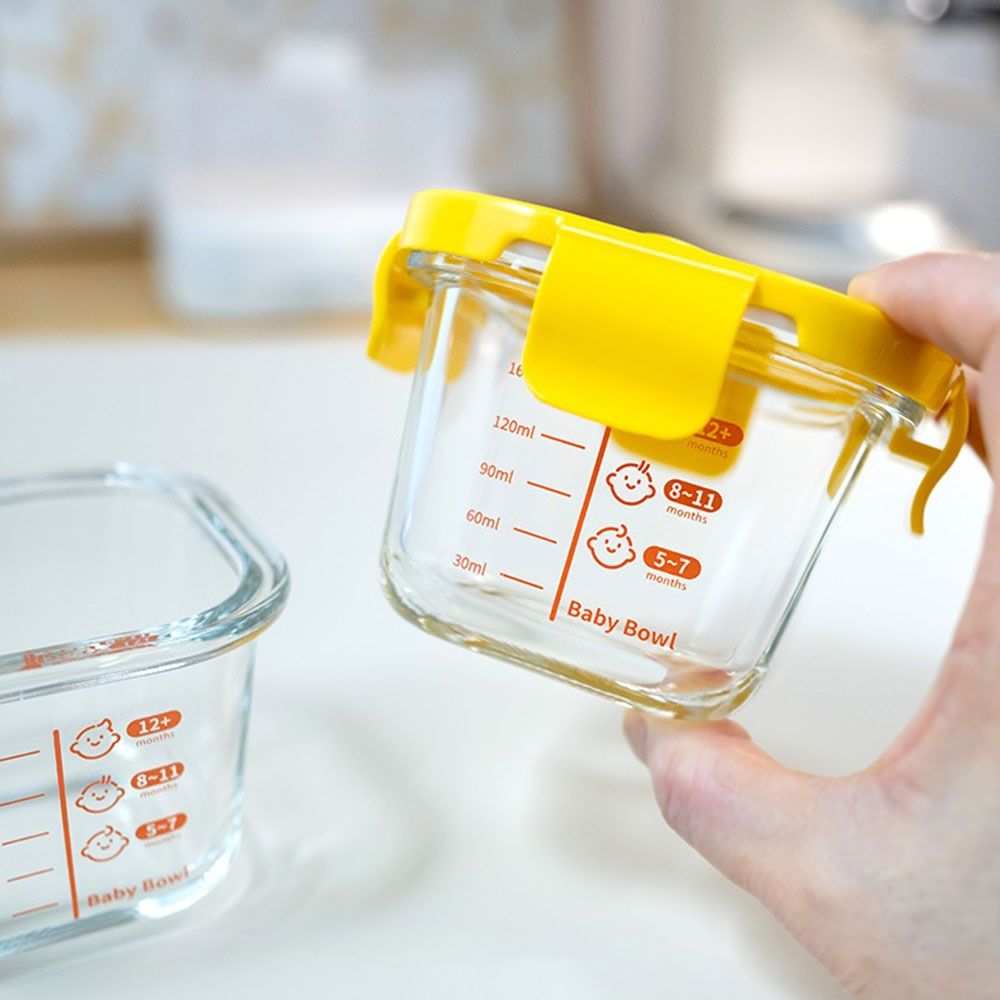 Food Storage Microwave Safe - กล่องเก็บอาหารใหม่ 170 มล. ใช้กับไมโครเวฟได้ ปลอดภัยสำหรับอาหารเด็ก แก้วใส่อาหารเด็ก