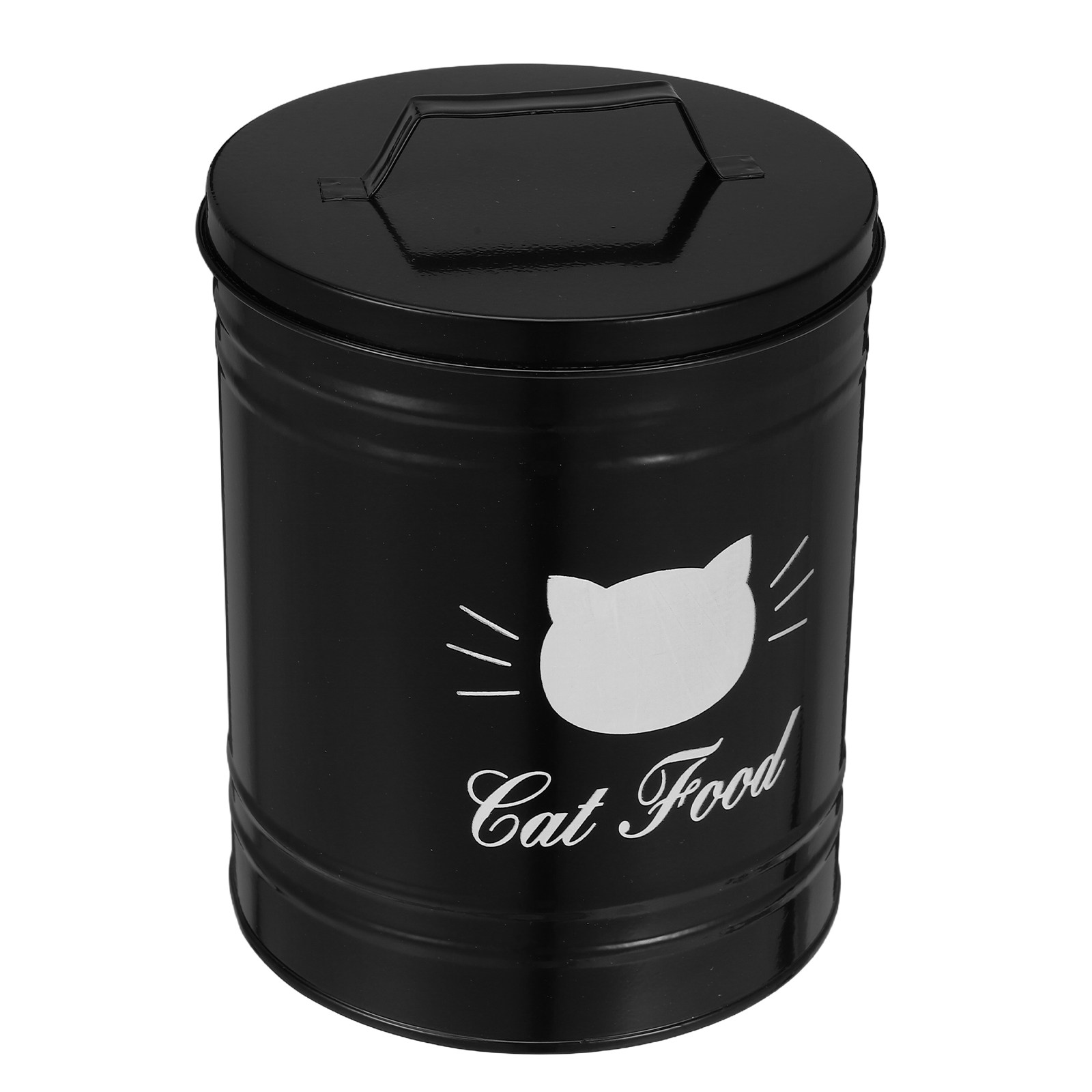 Food Storage Bins - กล่องเก็บอาหารสัตว์เลี้ยงแบบเหล็ก ดีไซน์ปิดผนึกแน่นสนิท ภาชนะใส่ขนมสุนัข โถใส่อาหารแมว ป้องกันสนิม พื้นผิวเรียบ