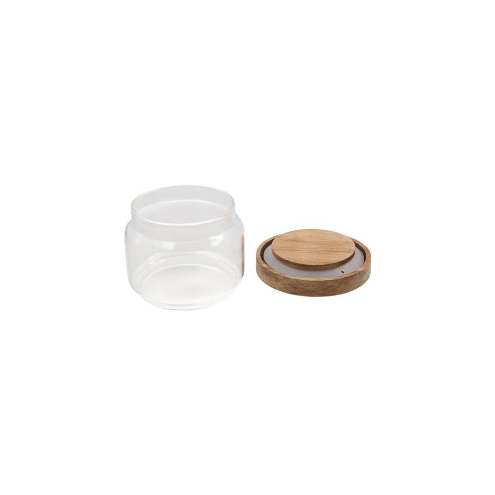 ฝาไม้ โหลแก้วใส สำหรับเก็บอาหา - Food Storage Glass Round บทวิจารณ์และราคา