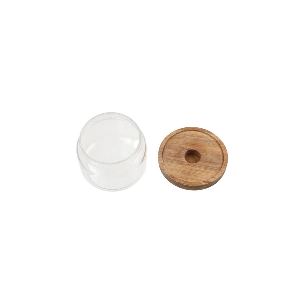 ฝาไม้ โหลแก้วใส สำหรับเก็บอาหา - Food Storage Glass Round บทวิจารณ์และราคา