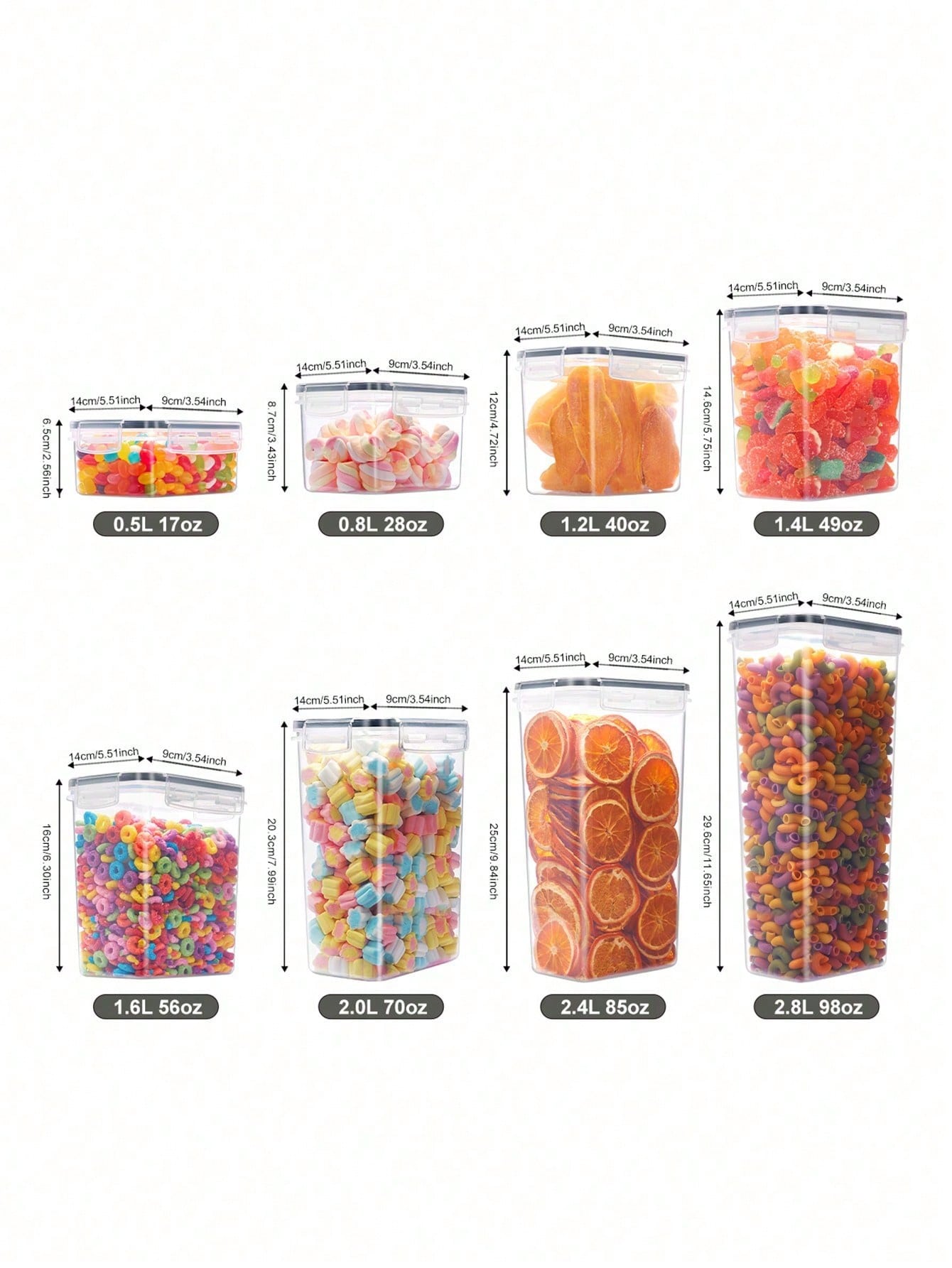 ชุดภาชนะเก็บอาหารแบบปิดสนิท 48 - Food Storage With Lock บทวิจารณ์และราคา