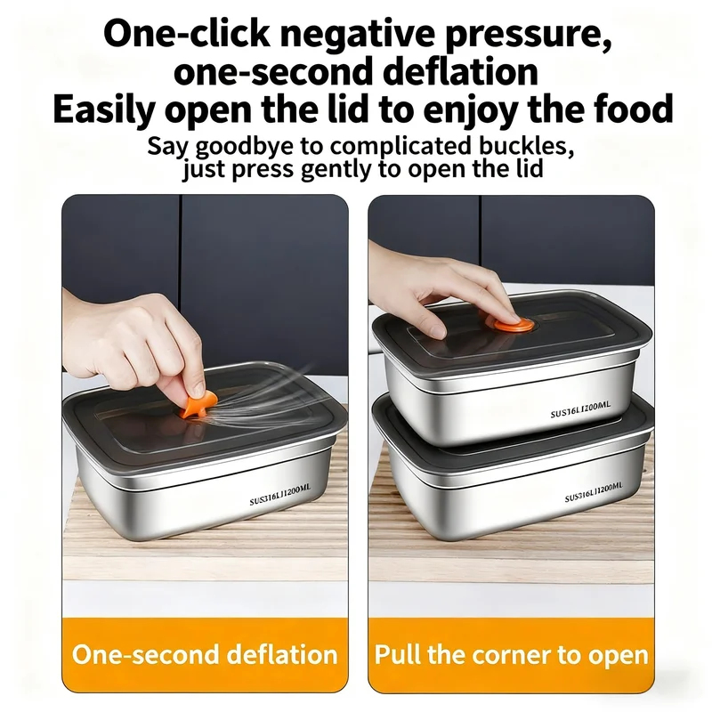 กล่องอาหารสแตนเลสความจุขนาดใหญ - Food Storage Microwave Safe บทวิจารณ์และราคา