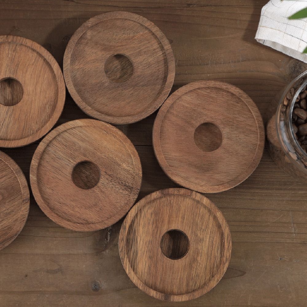 โหลแก้วฝาไม้เอนกประสงค์สำหรับเ - Food Storage Glass Round บทวิจารณ์และราคา