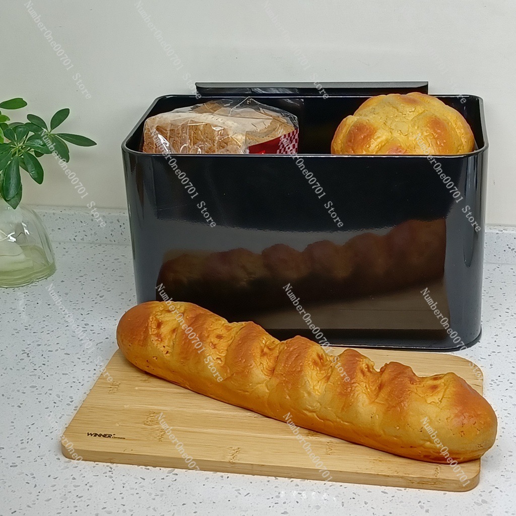 กล่องใส่ขนมปังในครัวพร้อมฝาไม้ - Food Storage Bins บทวิจารณ์และราคา