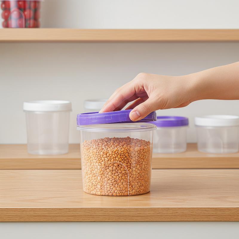 กล่องเก็บอาหารทรงกลม 4 ชิ้น สำ - Food Storage Glass Round บทวิจารณ์และราคา