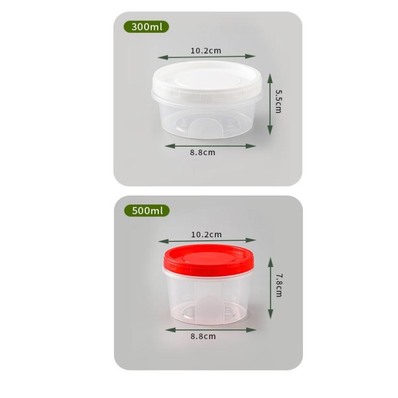กล่องเก็บอาหารทรงกลม 4 ชิ้น สำ - Food Storage Glass Round บทวิจารณ์และราคา