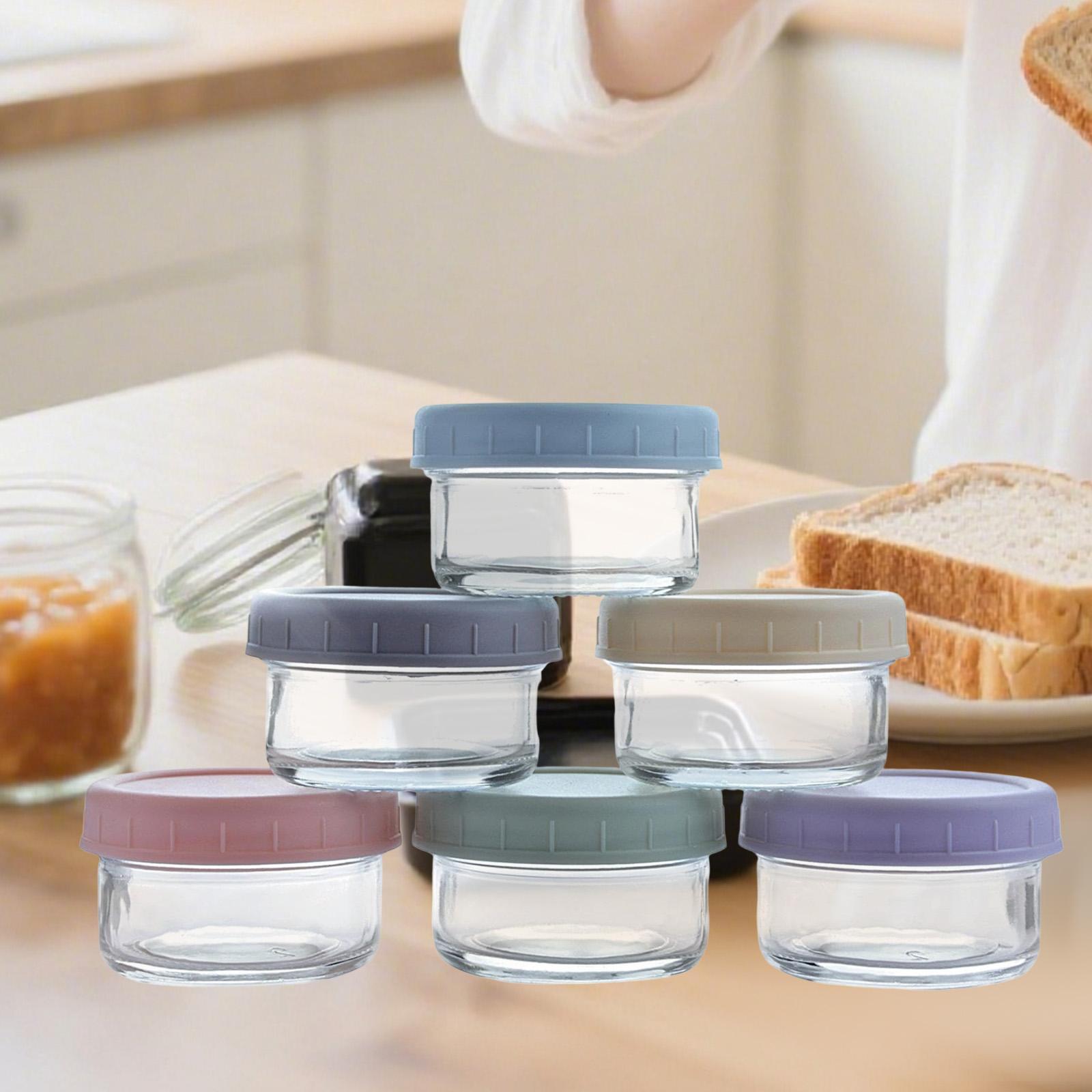 ขวดแก้วขนาดเล็กพร้อมฝาปิดกันรั - Food Storage Glass Round บทวิจารณ์และราคา