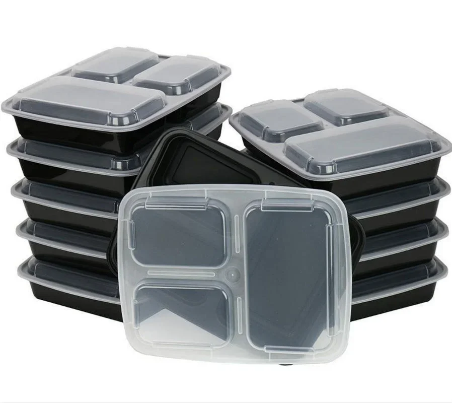 7 แพ็ค 3 ช่องภาชนะเตรียมอาหารห - Food Storage Microwave Safe บทวิจารณ์และราคา