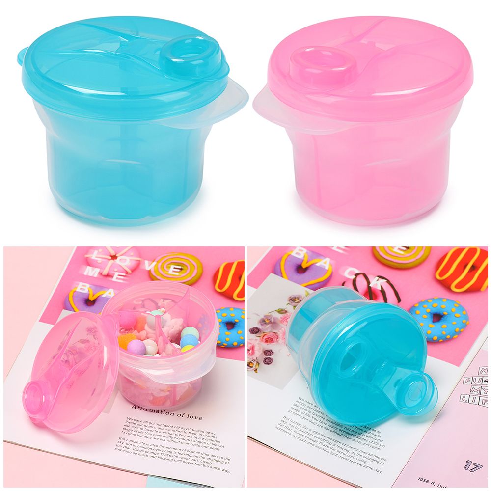 ภาชนะบรรจุนมผงเด็ก3ปริมาณหม้อเ - Portion Control Container บทวิจารณ์และราคา