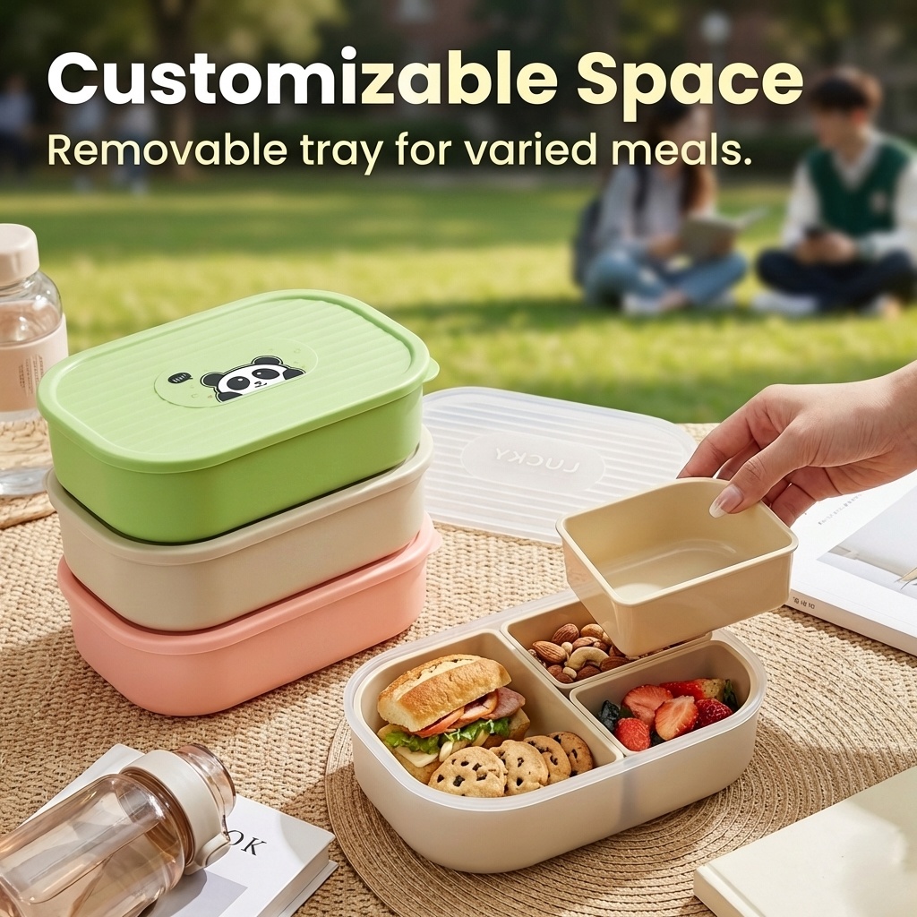 กล่องข้าวพลาสติกแบบพกพาสำหรับเ - Food Storage Microwave Safe บทวิจารณ์และราคา