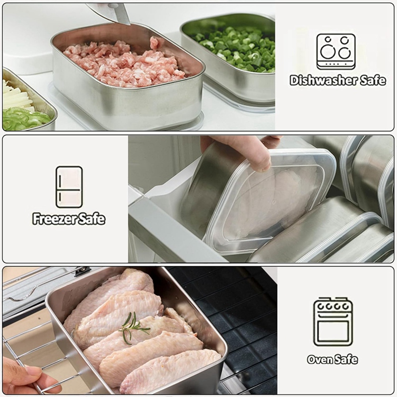 ภาชนะสแตนเลสสำหรับเก็บอาหาร, ก - Food Storage Box บทวิจารณ์และราคา