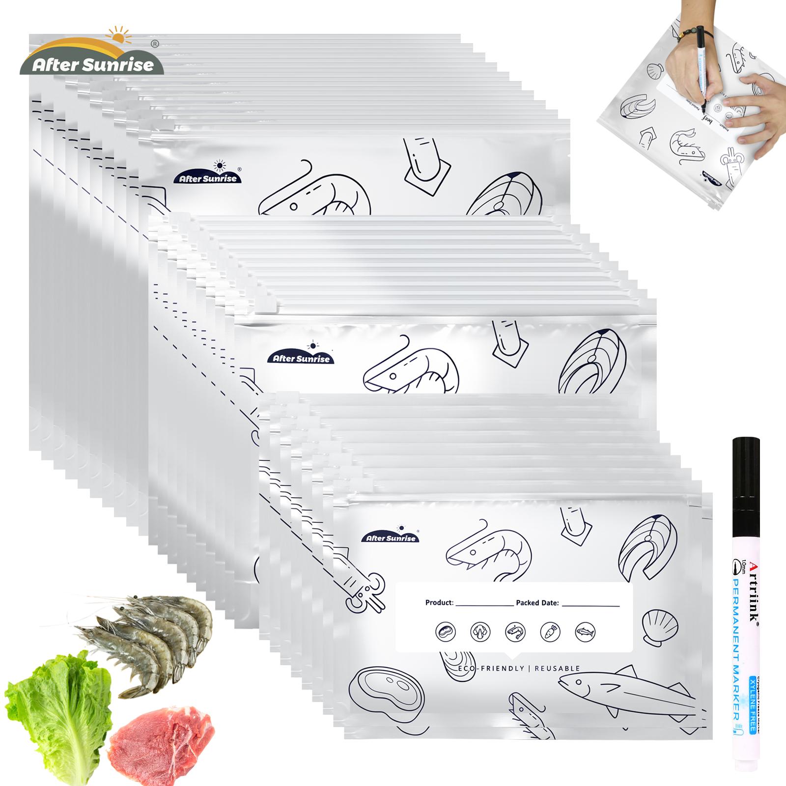 【อาหารแช่เย็น】ถุงเก็บอาหารแบบป - Food Storage With Lock บทวิจารณ์และราคา