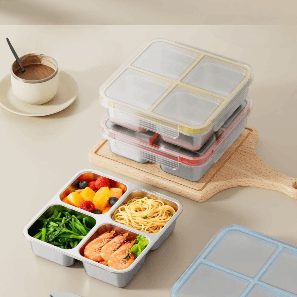 กล่องอาหารกลางวันทรงสี่เหลี่ยม - Food Storage Microwave Safe บทวิจารณ์และราคา
