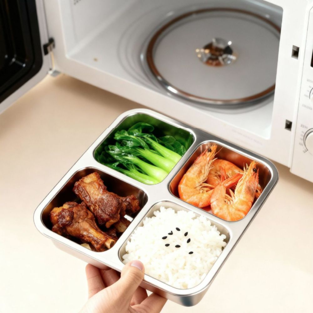 กล่องอาหารกลางวันทรงสี่เหลี่ยม - Food Storage Microwave Safe บทวิจารณ์และราคา