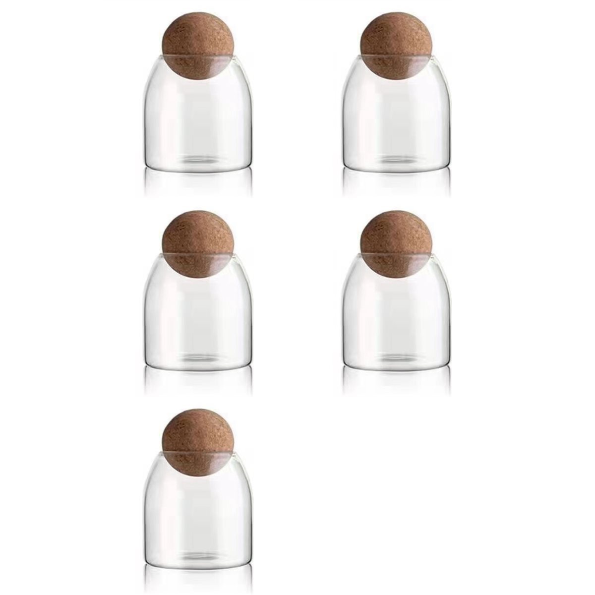 ABGR-5X ขวดแก้วใส, ภาชนะเก็บอา - Food Storage Glass Round บทวิจารณ์และราคา