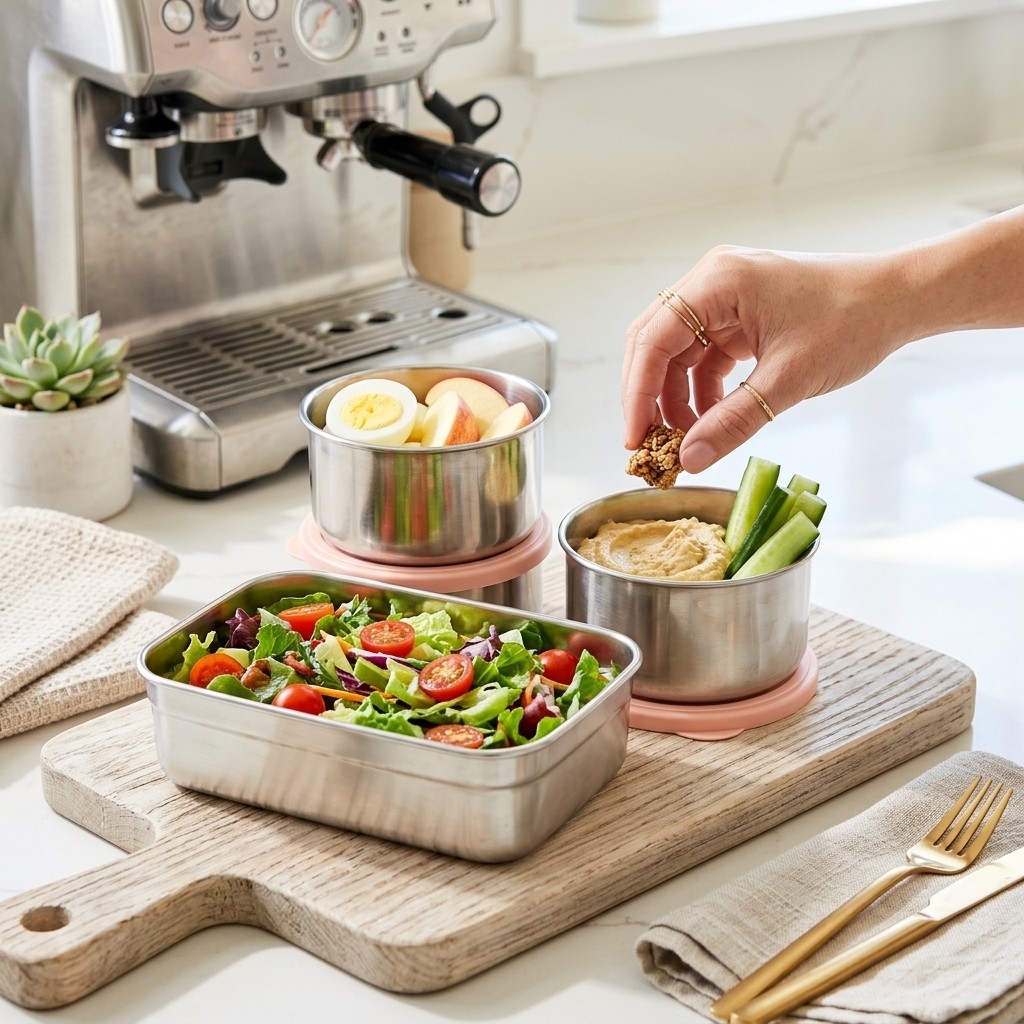 กล่องอาหารกลางวันสแตนเลส 304 ใ - Food Storage Microwave Safe บทวิจารณ์และราคา