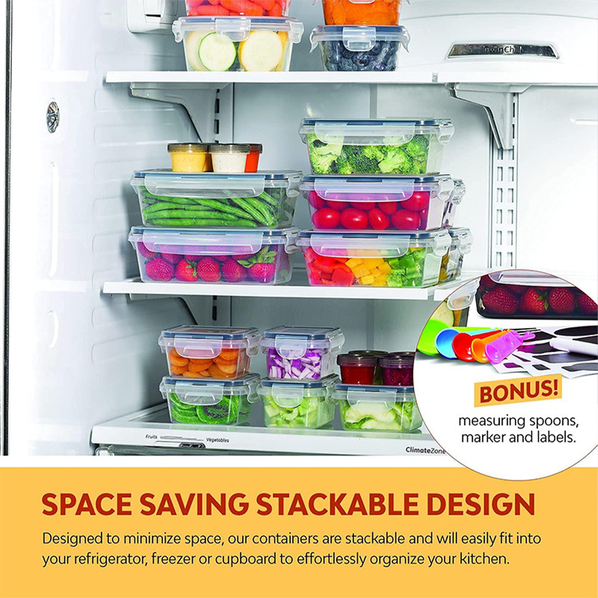 ชุดกล่องเก็บอาหาร 24 ชิ้น/ชุด  - Food Storage Box Set บทวิจารณ์และราคา