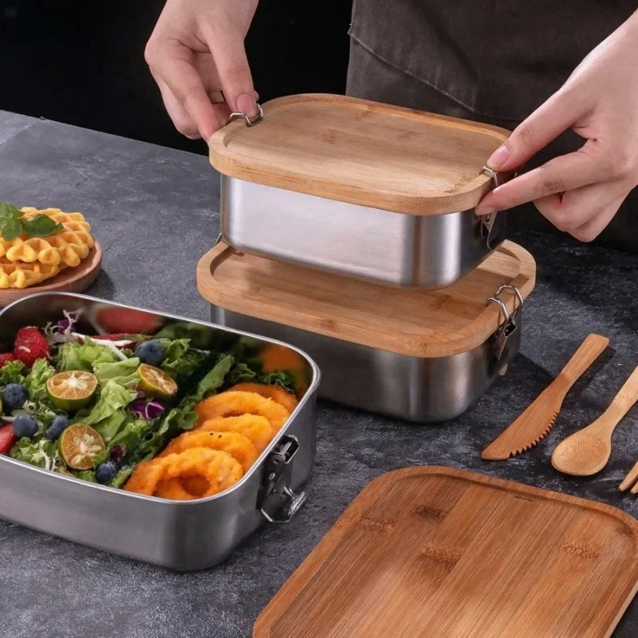 กล่องอาหารกลางวันสแตนเลส 304 ใ - Food Storage Bins บทวิจารณ์และราคา