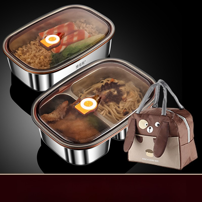 กล่องอาหารกลางวันสแตนเลส ใช้กั - Food Storage Microwave Safe บทวิจารณ์และราคา