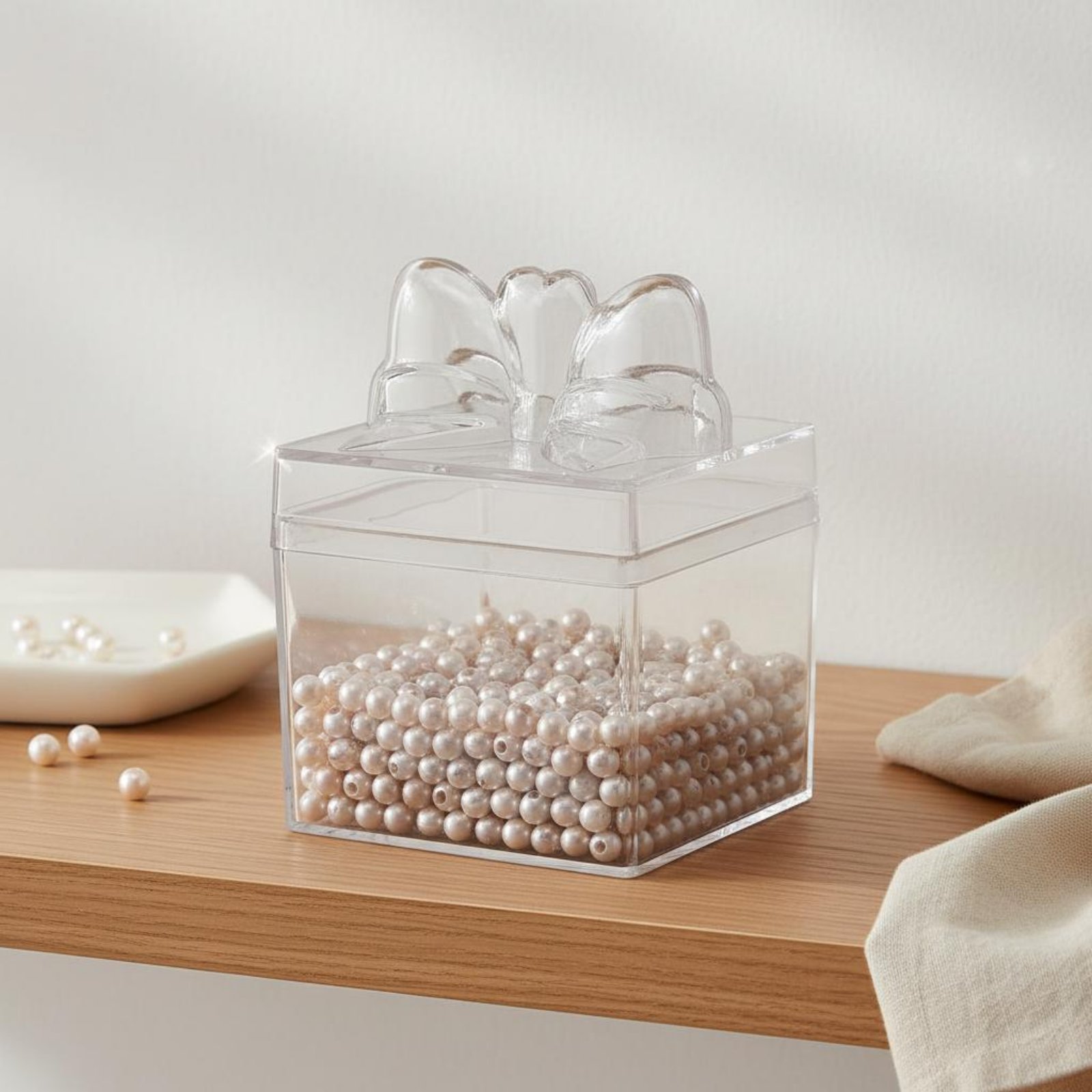กล่องขนมพลาสติกใสพร้อมริบบิ้น  - Food Storage Box บทวิจารณ์และราคา