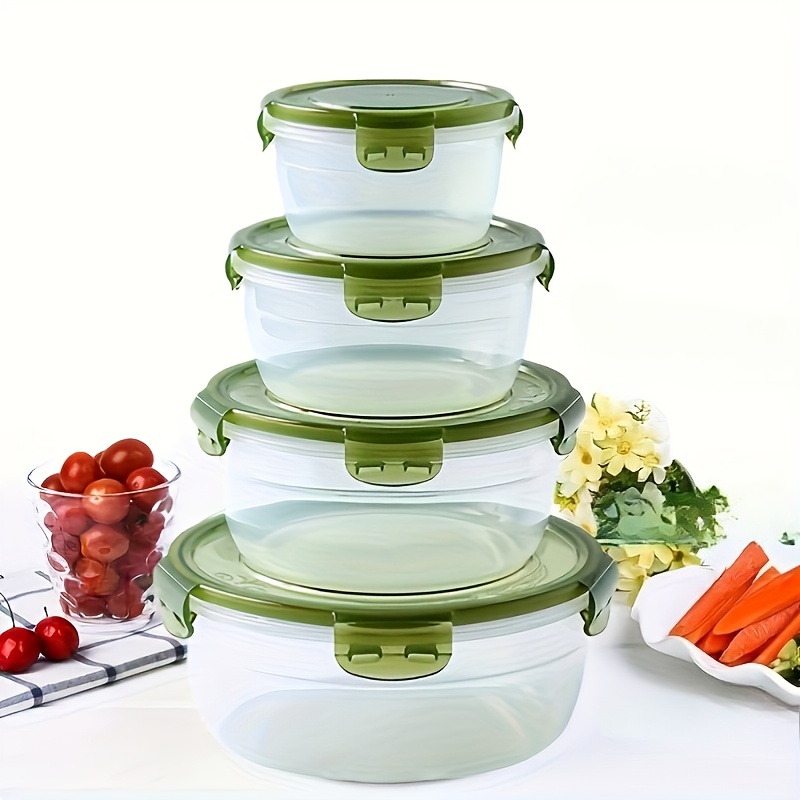ภาชนะเก็บอาหารพลาสติก 4 ชิ้น ก - Food Storage Bins บทวิจารณ์และราคา