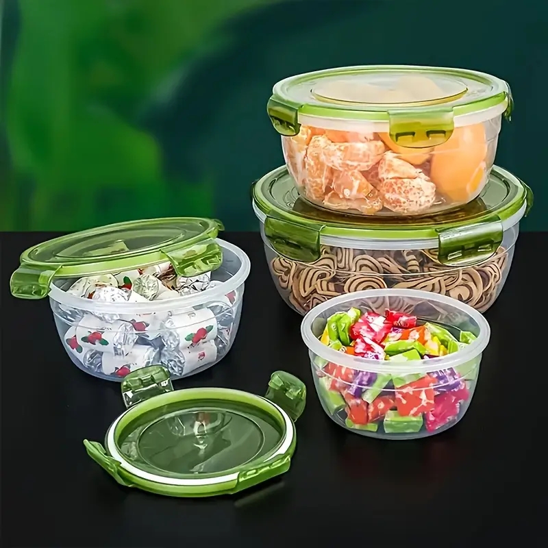 ภาชนะเก็บอาหารพลาสติก 4 ชิ้น ก - Food Storage Bins บทวิจารณ์และราคา