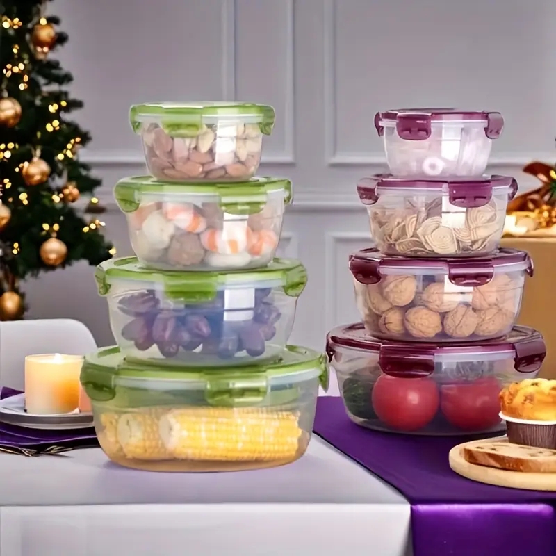 ภาชนะเก็บอาหารพลาสติก 4 ชิ้น ก - Food Storage Bins บทวิจารณ์และราคา