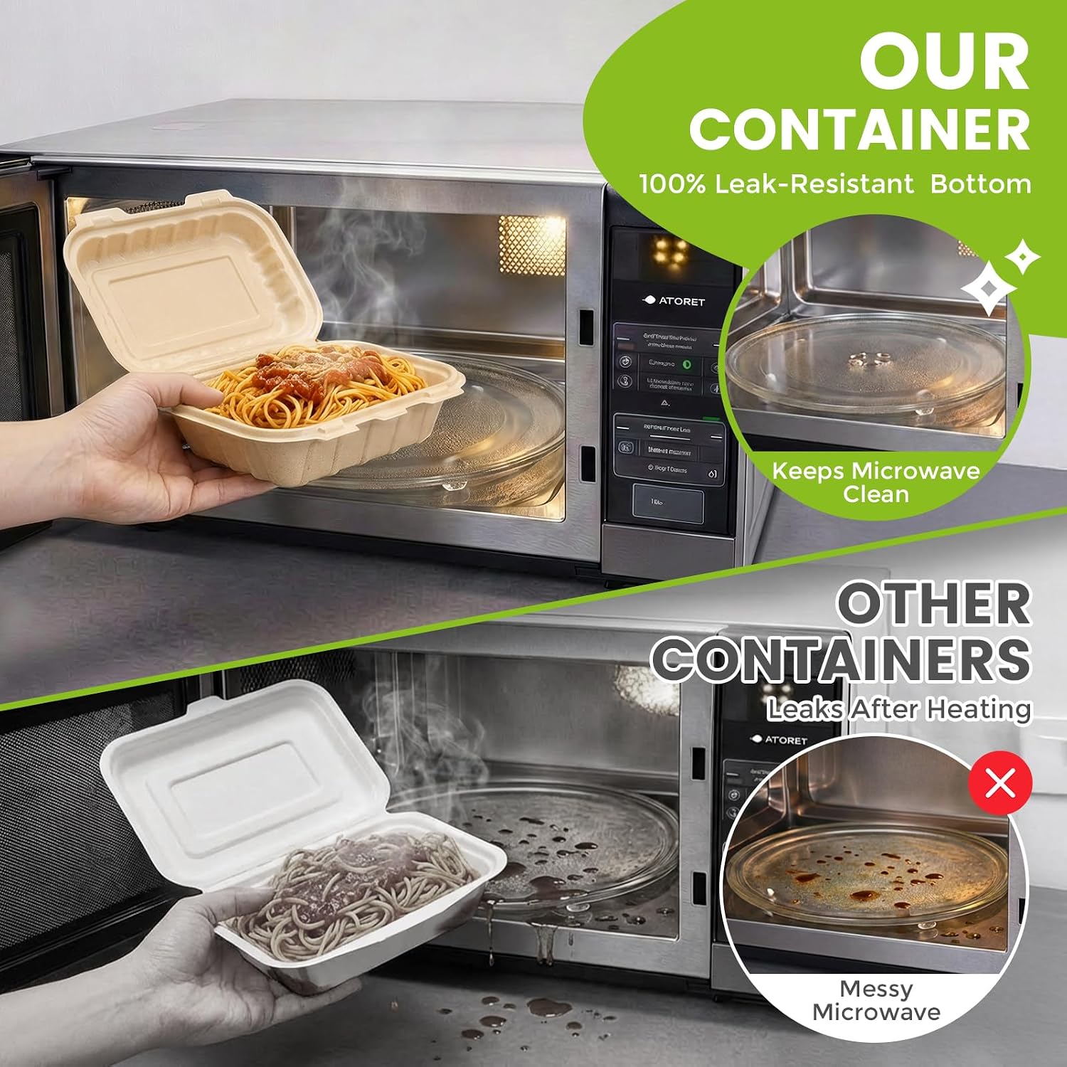 กล่องใส่อาหารแบบฝาพับขนาด 16 อ - Food Storage Microwave Safe บทวิจารณ์และราคา