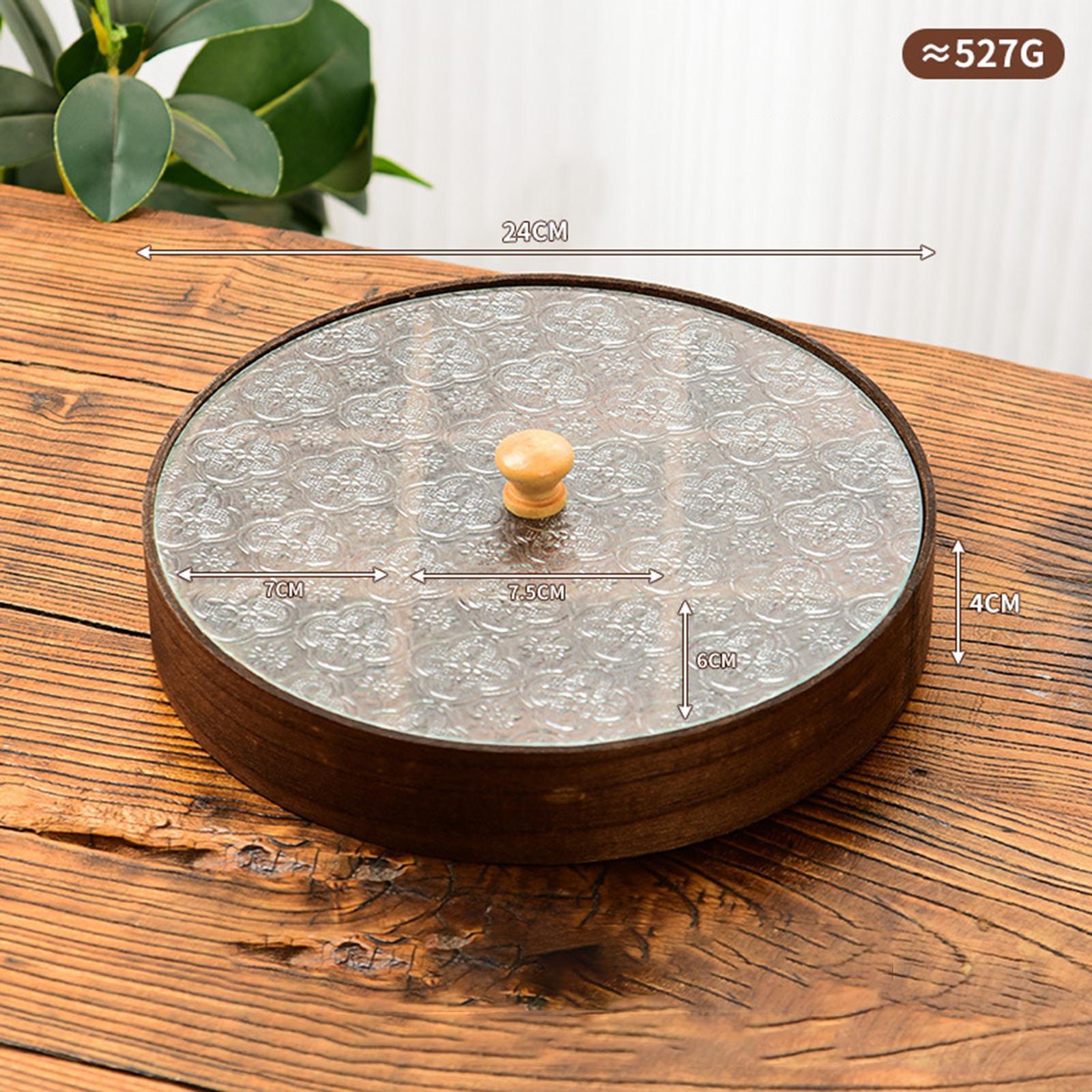 ถาดเสิร์ฟแบ่งช่องพร้อมฝาปิด ทำ - Food Storage Glass Round บทวิจารณ์และราคา