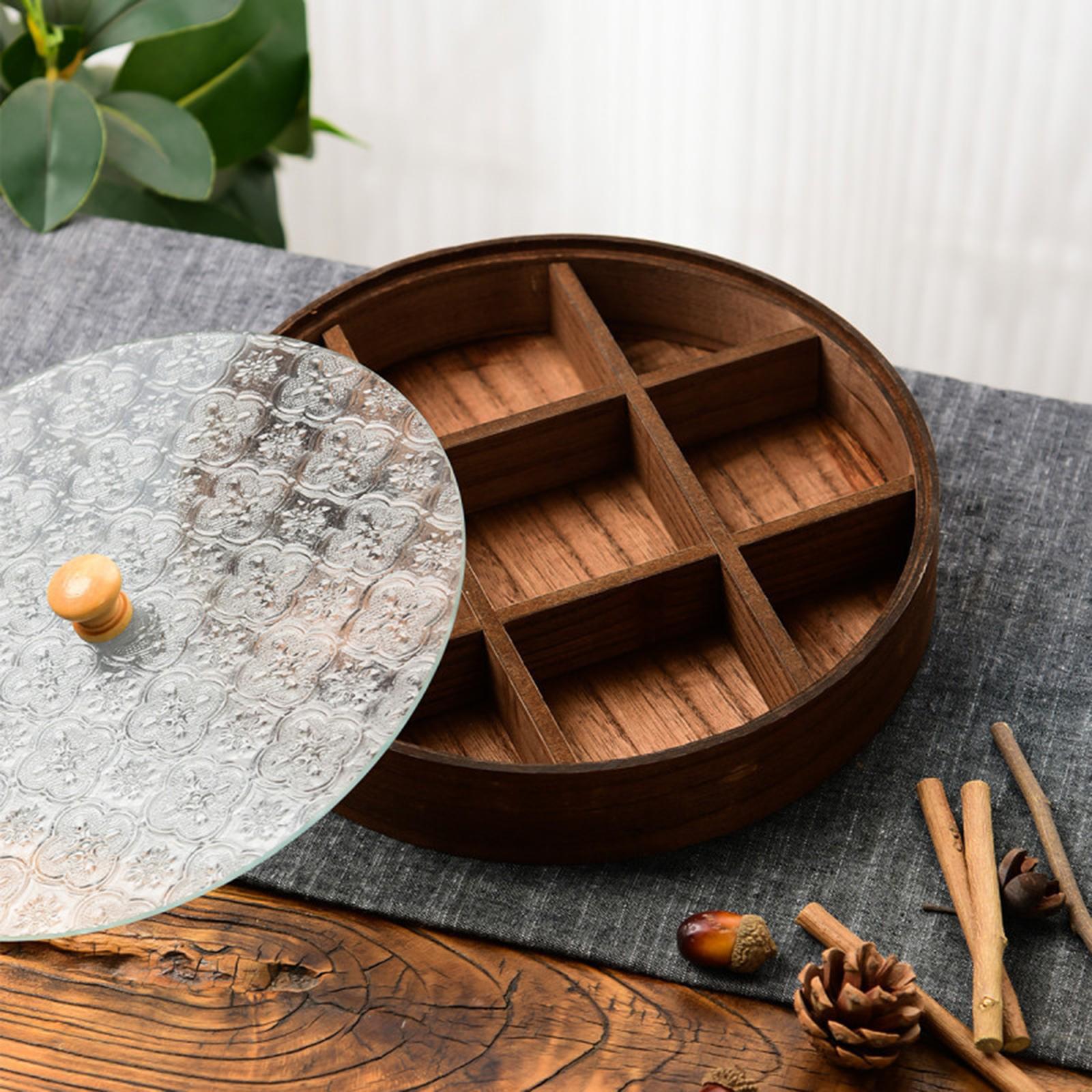 ถาดเสิร์ฟแบ่งช่องพร้อมฝาปิด ทำ - Food Storage Glass Round บทวิจารณ์และราคา