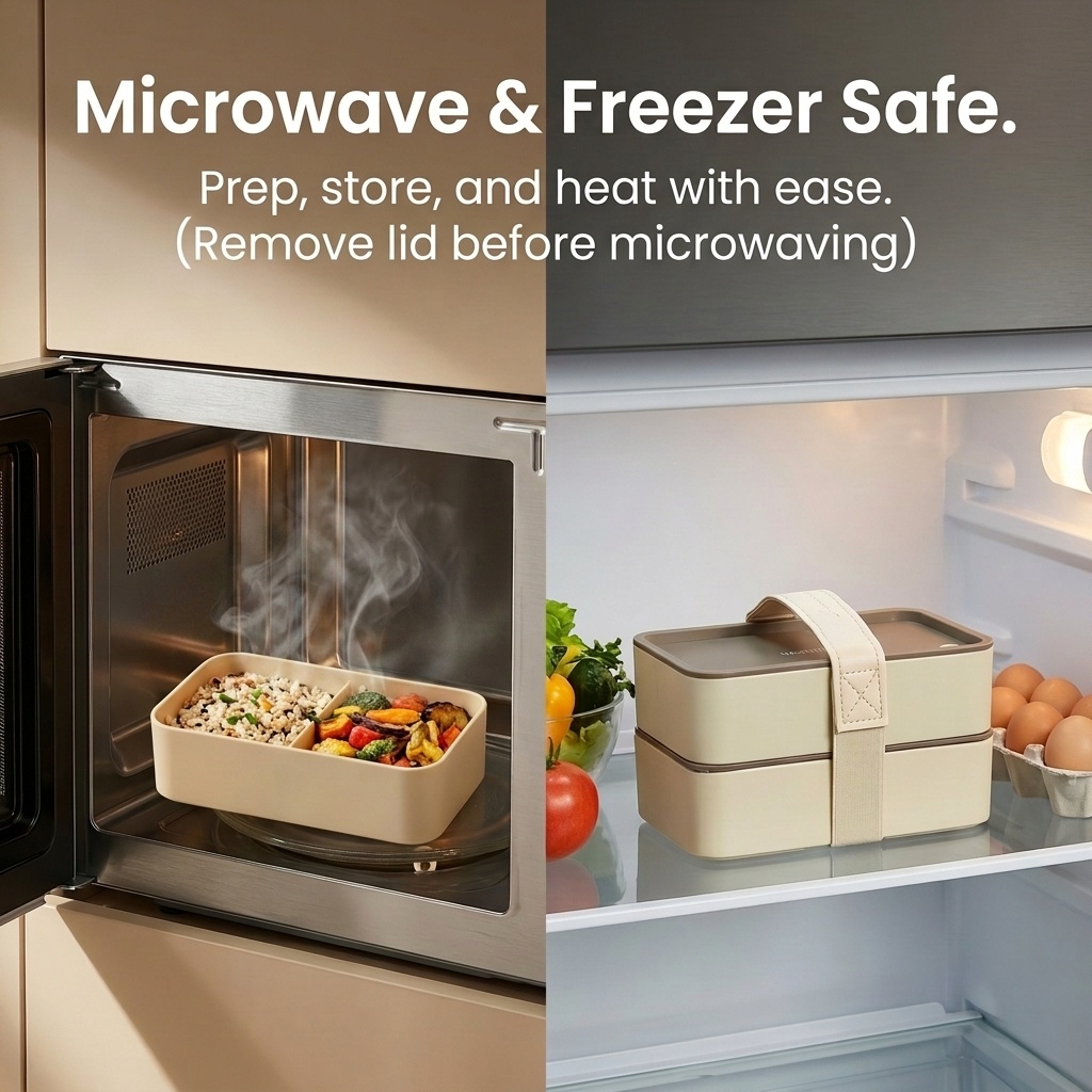 ภาชนะบรรจุอาหารพลาสติกแบบพกพา  - Food Storage Microwave Safe บทวิจารณ์และราคา