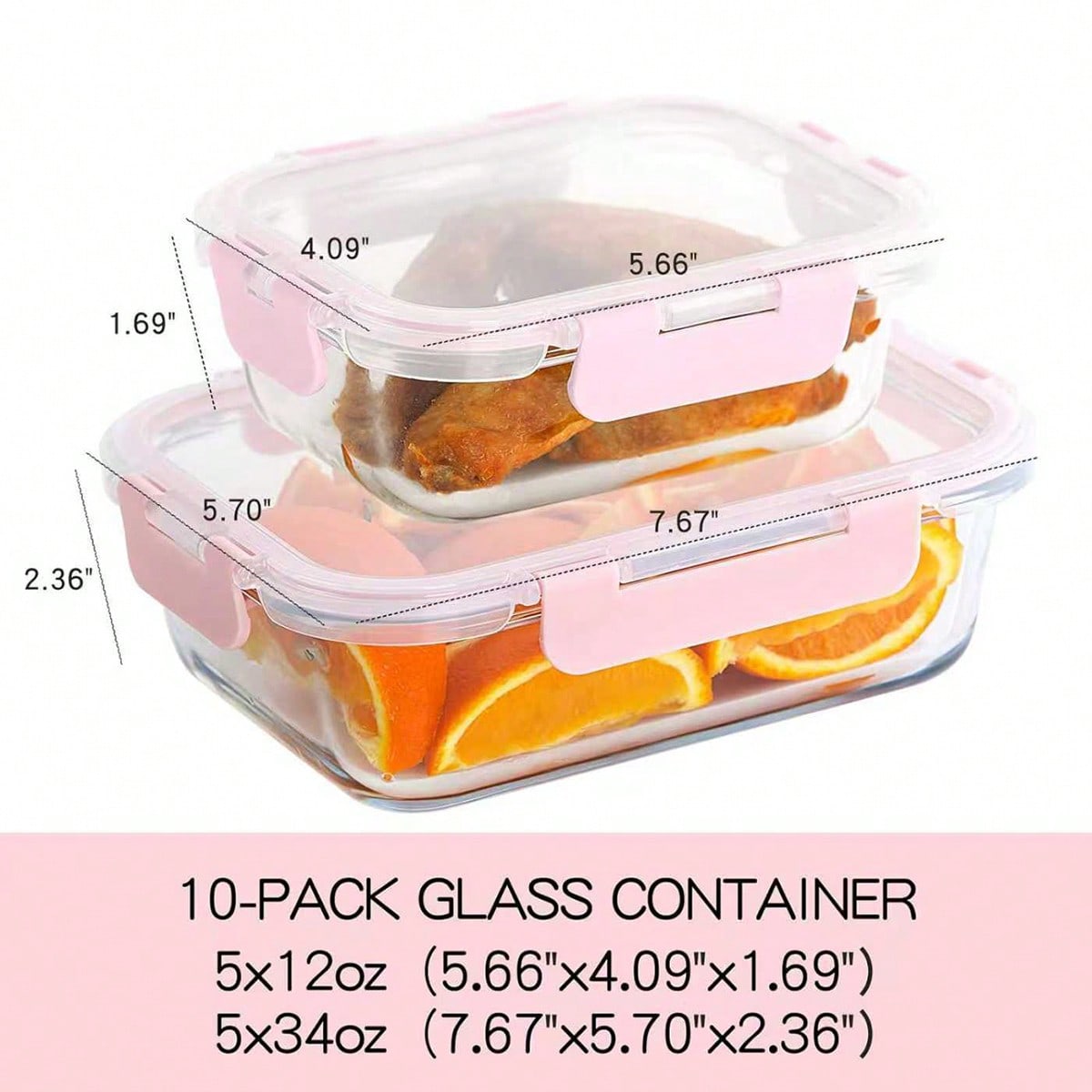 ชุดกล่องแก้วสำหรับเตรียมอาหาร  - Food Storage Bins บทวิจารณ์และราคา