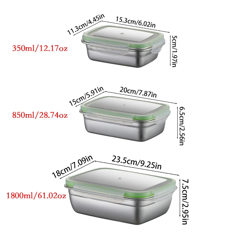 ชุดกล่องอาหารกลางวันสแตนเลส 30 - Food Storage Box Set บทวิจารณ์และราคา