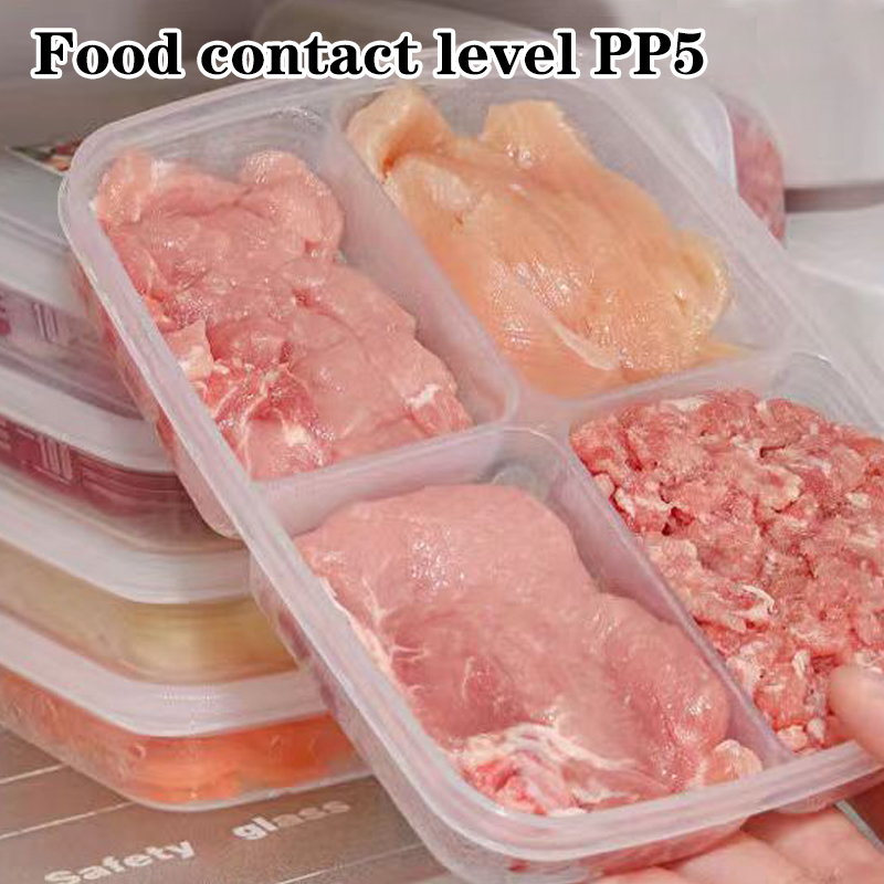 ใหม่【กล่องเก็บของพลาสติก 4 ช่อ - Food Storage Bins บทวิจารณ์และราคา