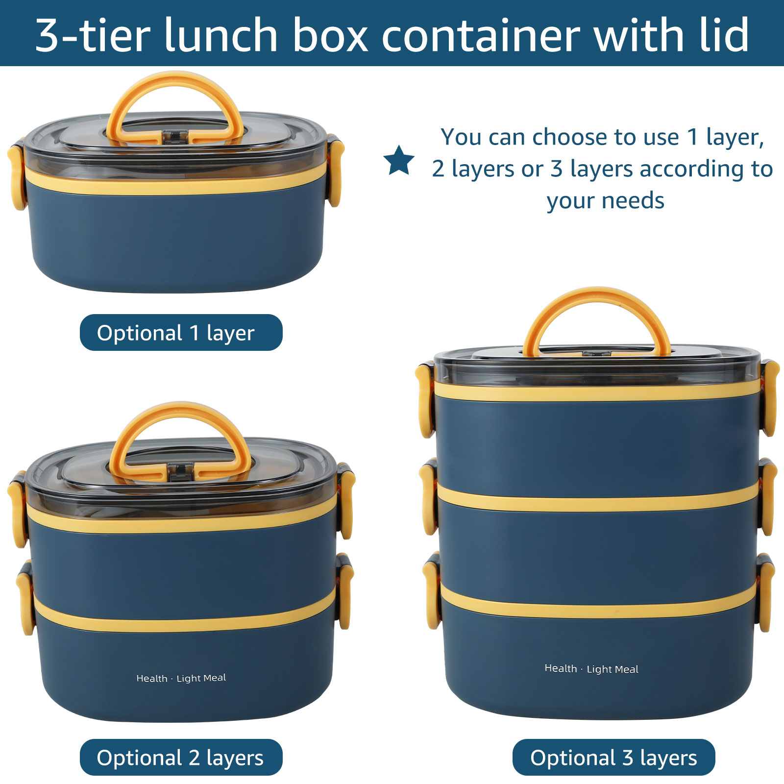กล่องข้าวพกพาสำหรับผู้ใหญ่ 200 - Food Storage To Keep Warm บทวิจารณ์และราคา