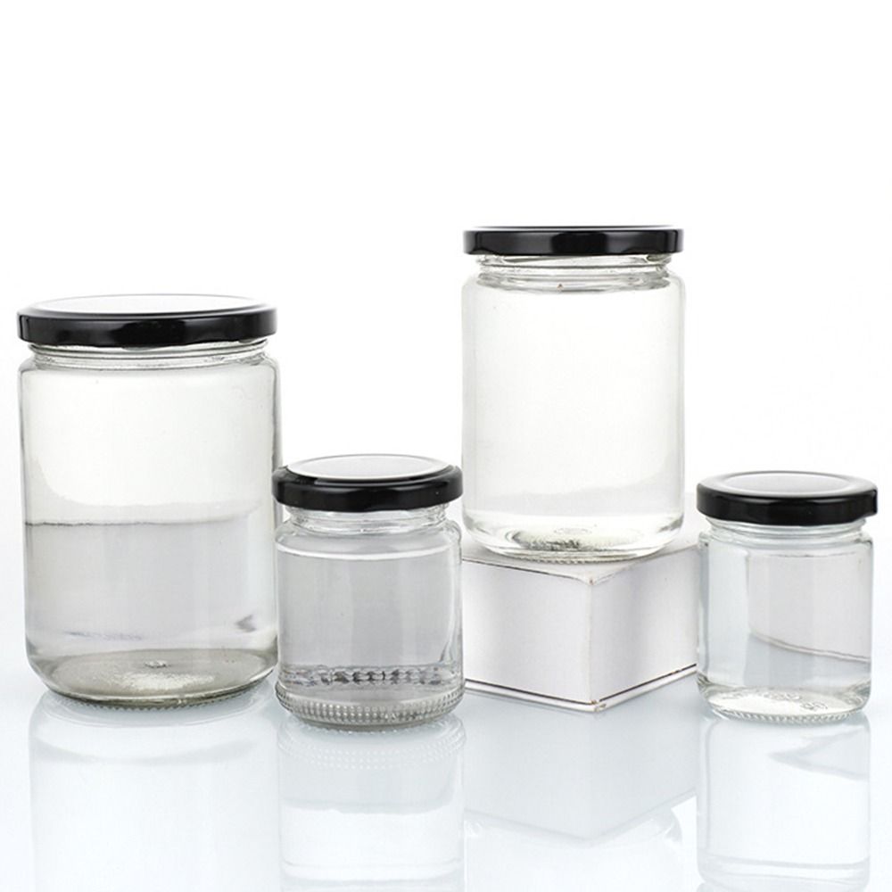 ขวดแก้วฝาปิดสุญญากาศสีดำ 1 ชิ้ - Food Storage Glass Round บทวิจารณ์และราคา