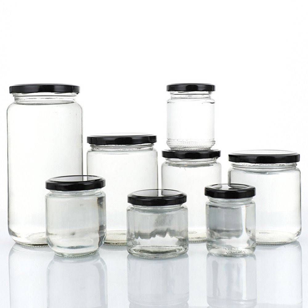 ขวดแก้วฝาปิดสุญญากาศสีดำ 1 ชิ้ - Food Storage Glass Round บทวิจารณ์และราคา