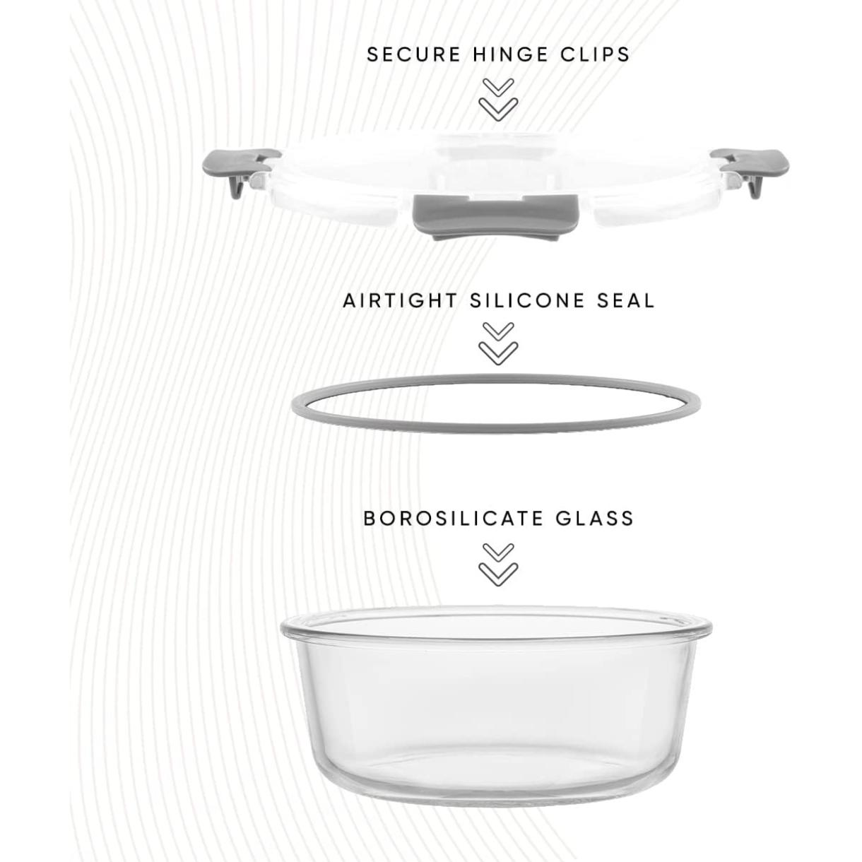 ชุดภาชนะเก็บของแก้วบอโรซิลิเกต - Food Storage Containers Tupperware บทวิจารณ์และราคา