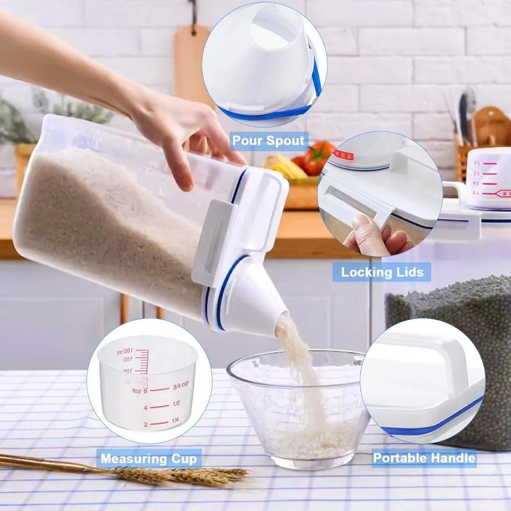 กล่องเก็บอาหารแห้ง ข้าวสาร ปลอ - Portion Control Container บทวิจารณ์และราคา