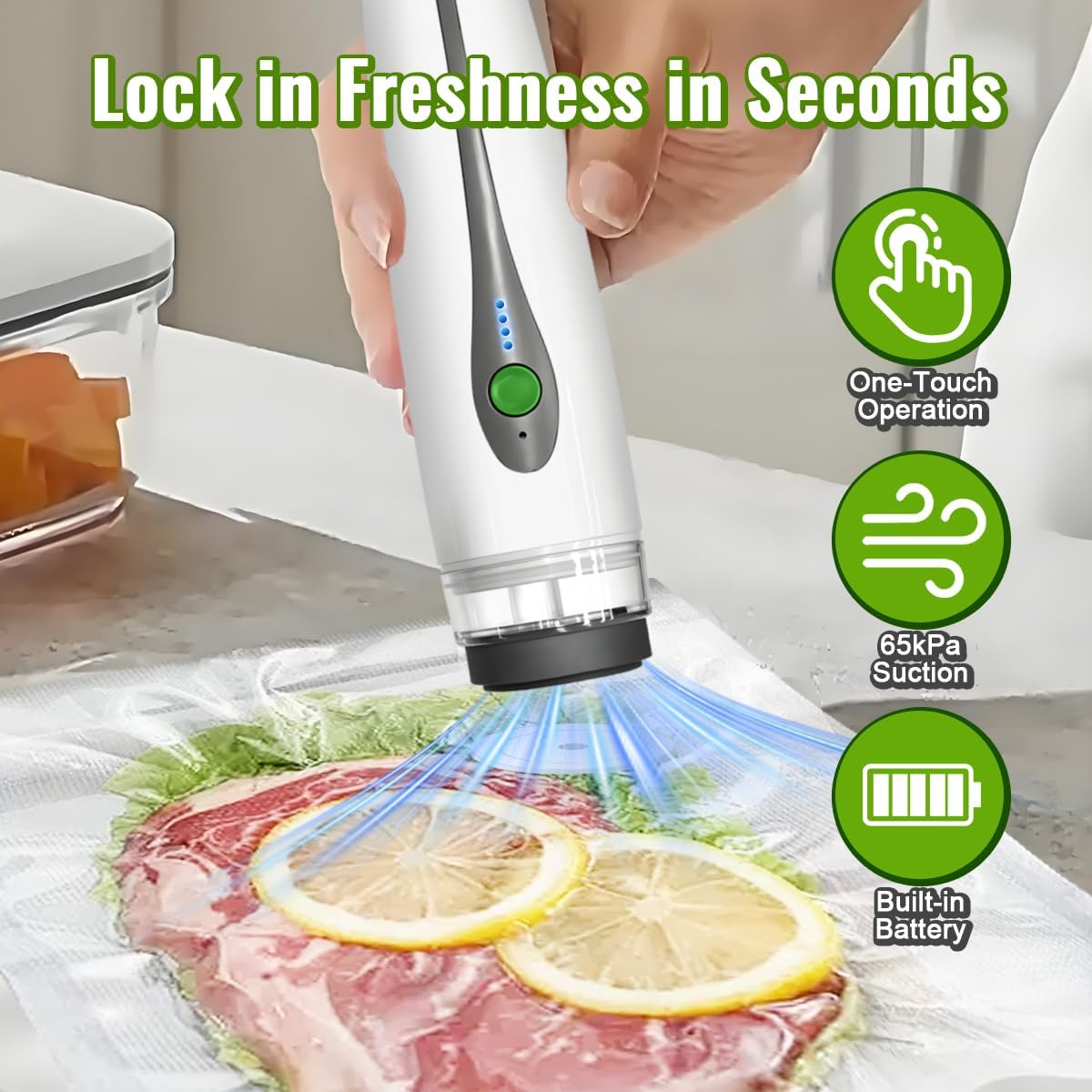 เครื่องซีลสูญญากาศขนาดเล็กอัตโ - Food Storage Machine บทวิจารณ์และราคา